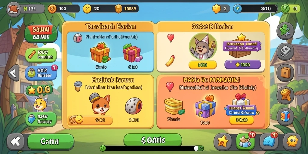 Fitur multiplayer yang memungkinkan interaksi dengan pemain lain.