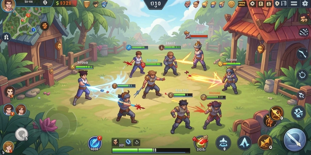 Screenshot momen seru dalam permainan yang penuh aksi.